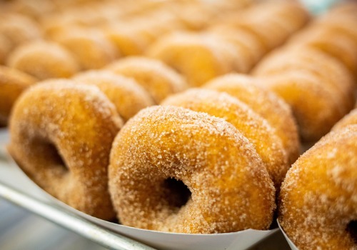 Apple cider donuts made at Tanners Orchard