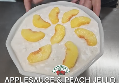 Applesauce and Peach Jello