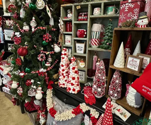 Christmas goods at Tanners Orchard